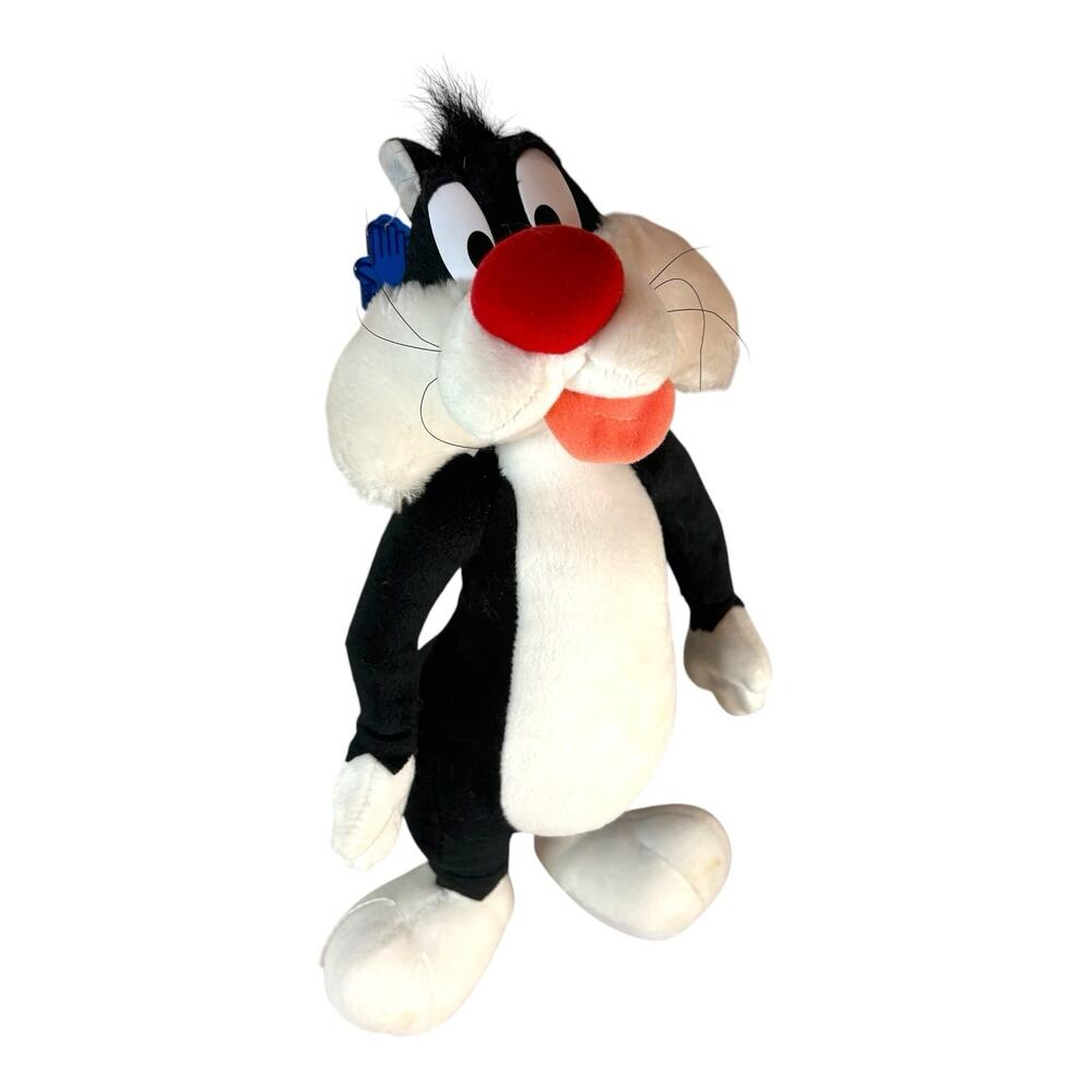 Vintage 1994 Sylvester Stuffed Animal Plush 16" Applause Warner Looney Tunes 90s